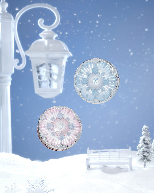 Flower Knows Snow Ballet Serum-Infused Pressed Powder Set