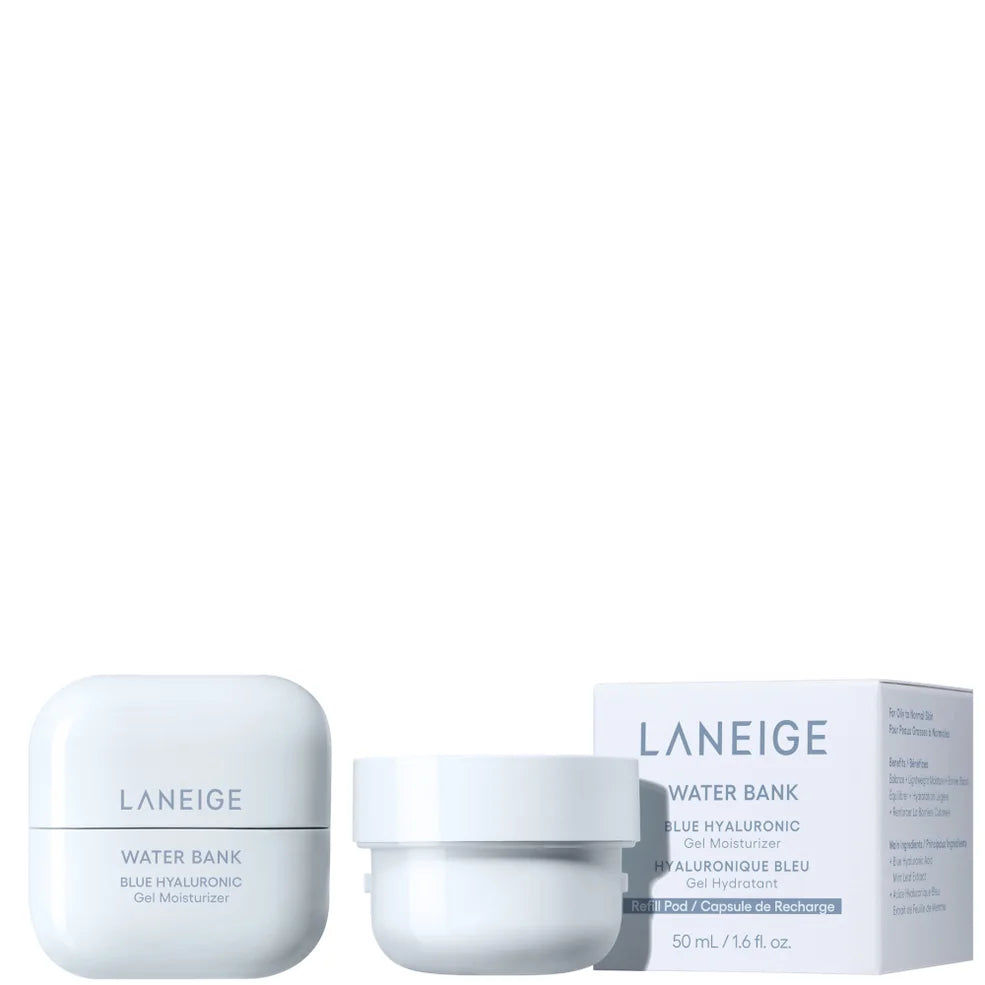 LANEIGE Water Bank Blue Hyaluronic Acid Gel Moisturiser 50ml + Refill 50ml Bundle