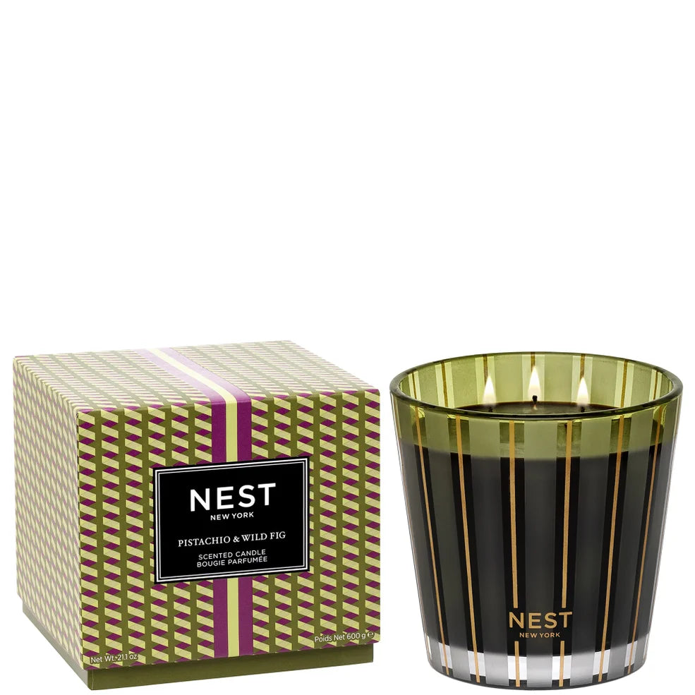 NEST New York Pistachio & Wild Fig 3 Wick Candle 600g