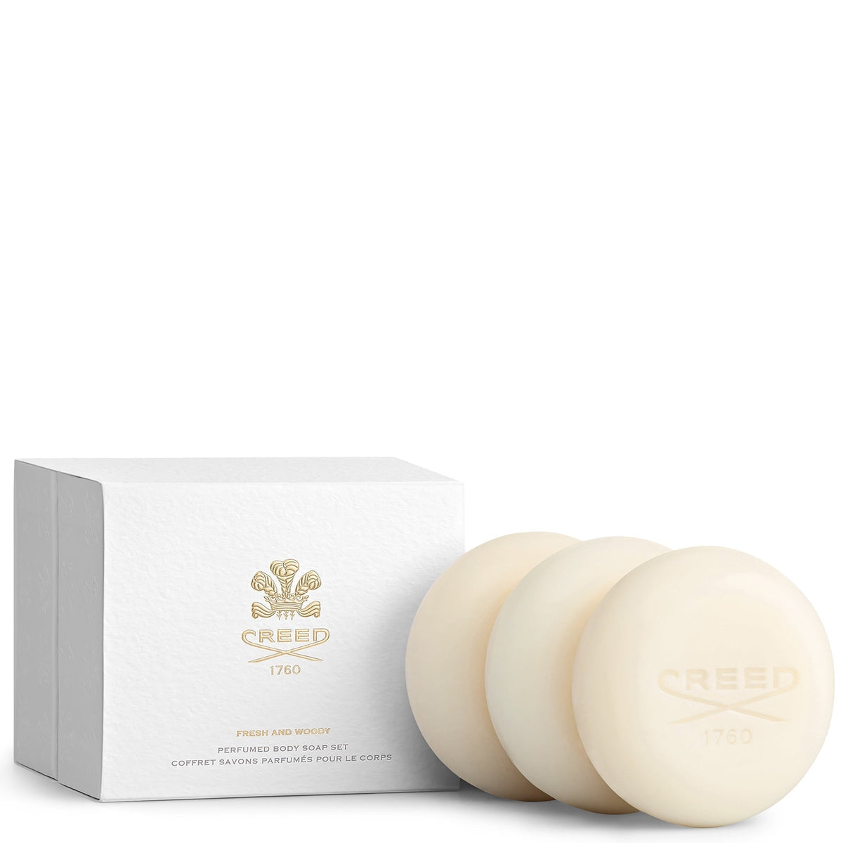 Creed Fresh & Woody Perfumed Soap Gift Set