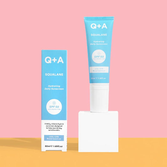 Squalane Hydrating Face Sunscreen SPF 50 by Q + A