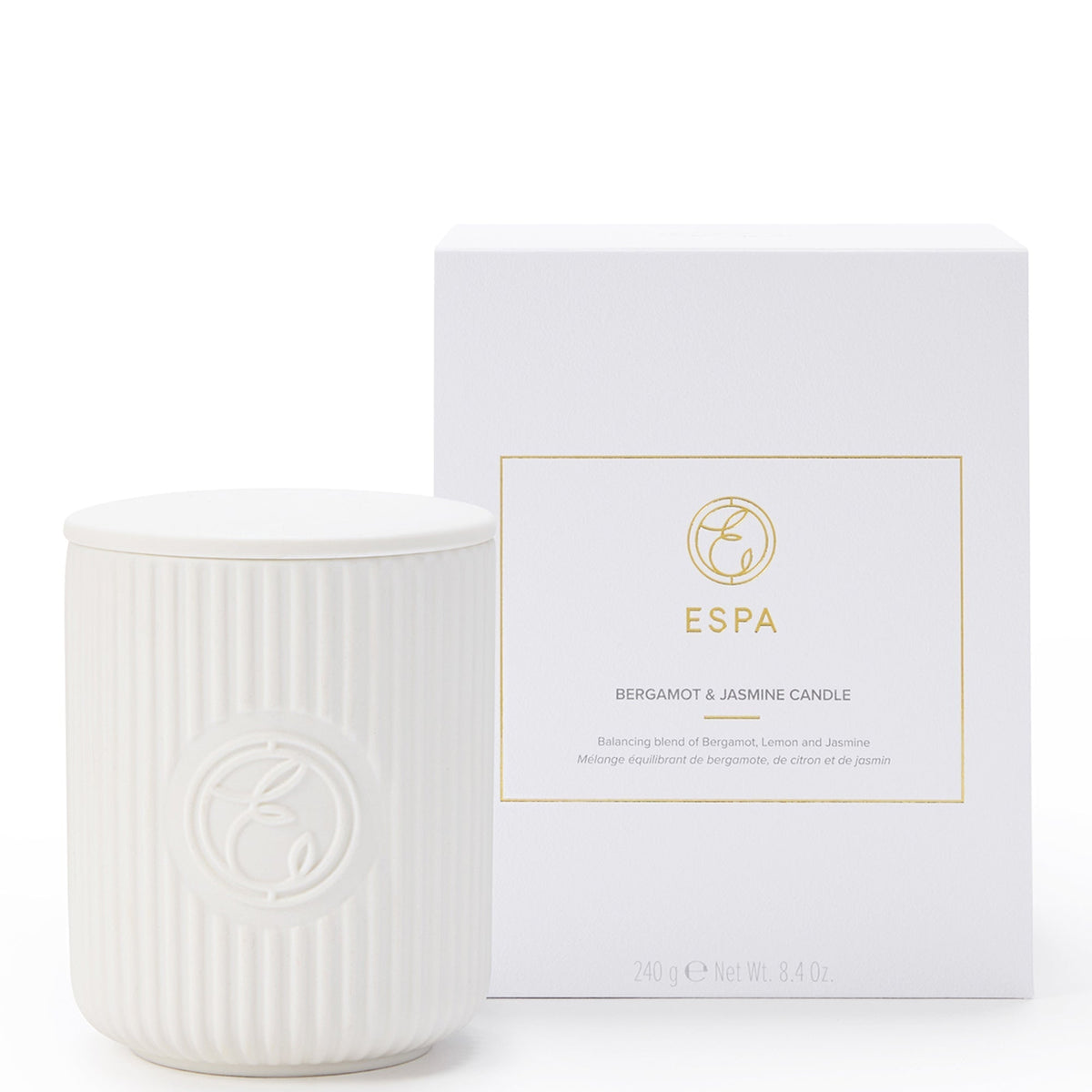Bergamot & Jasmine Scented Candle 240g