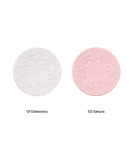 Flower Knows Snow Ballet Serum-Infused Pressed Powder Set
