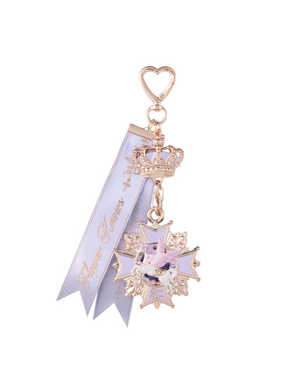 Flower Knows Knight Unicorn Eyeshadow Palette & Charm 01 Gilt Pink