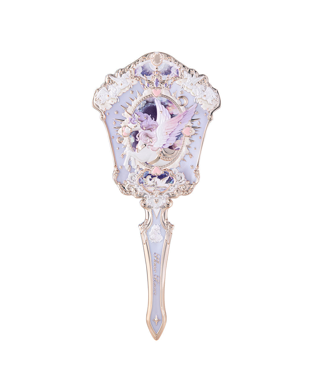 Flower Knows Knight Unicorn Hand Mirror Starlight Pink
