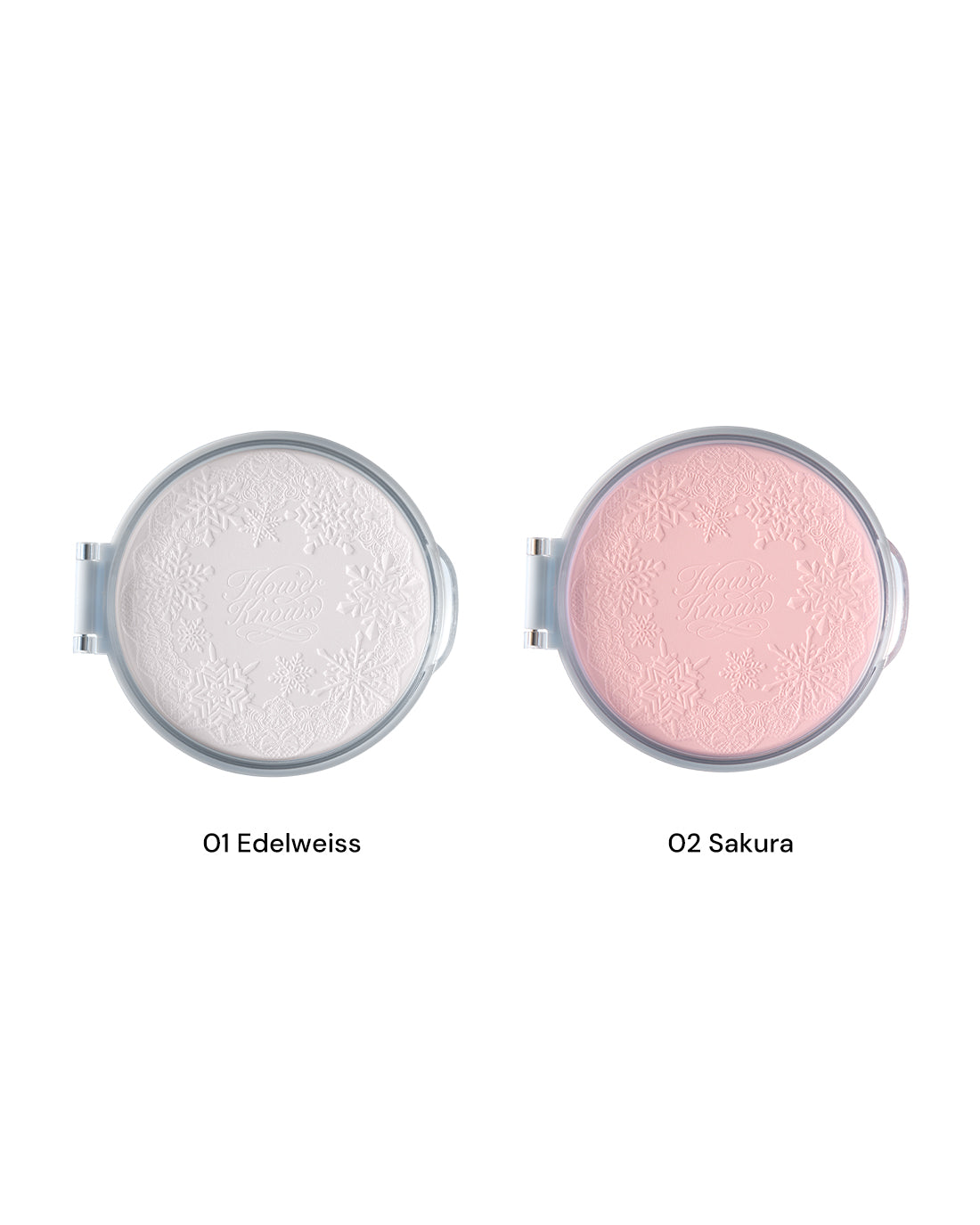 Flower Knows Snow Ballet Serum-Infused Pressed Powder
