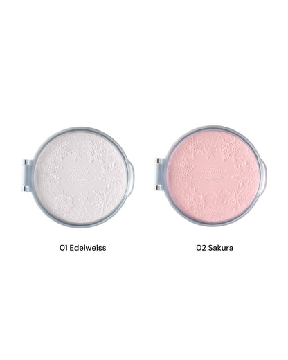 Flower Knows Snow Ballet Serum-Infused Pressed Powder