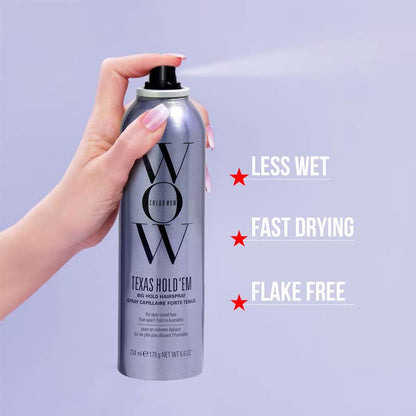 Texas Hold 'Em Big Hold Hairspray by Color Wow