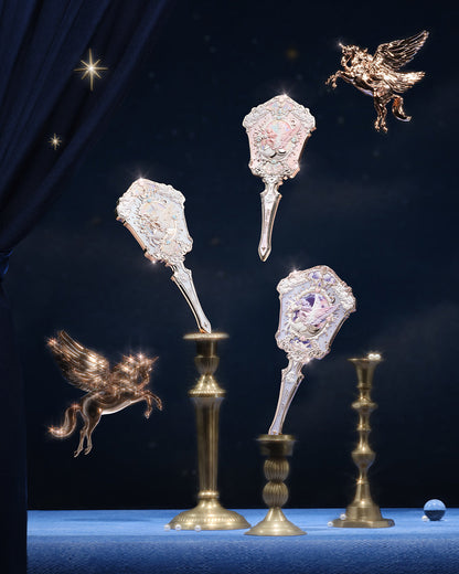 Flower Knows Knight Unicorn Hand Mirror Starlight Pink