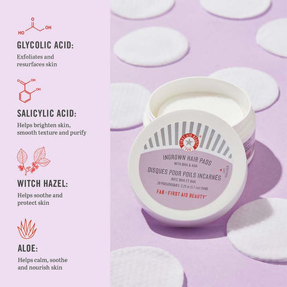 Ingrown Hair Pads 28 Pads
