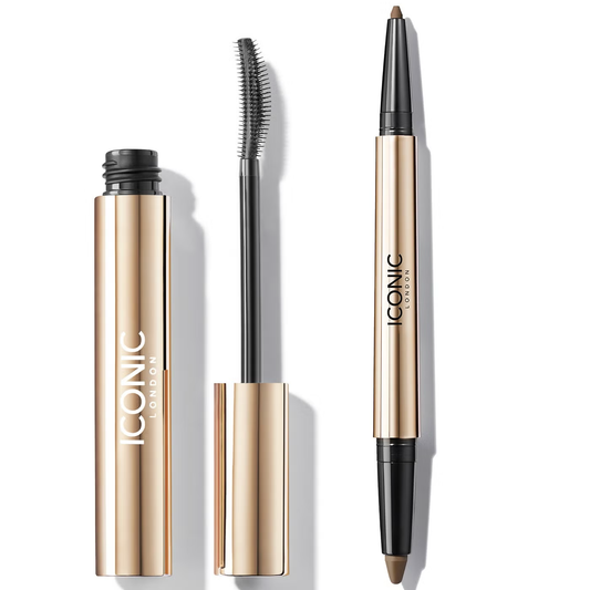 ICONIC London Enrich and Elevate Mascara and Kajal Eyeliner Bundle (Various Shades)