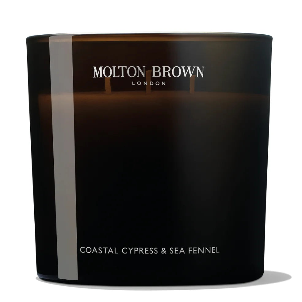 Molton Brown Coastal Cypress and Sea Fennel Luxury 3 Wick Candle