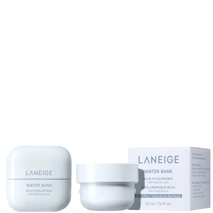 LANEIGE Water Bank Blue Hyaluronic Acid Gel Moisturiser 50ml + Refill 50ml Bundle