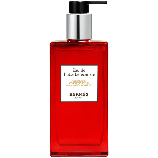 Hermès Eau De Rhubarbe Écarlate Hair and Body Shower Gel Bottle 200ml