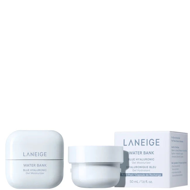 LANEIGE Water Bank Blue Hyaluronic Acid Gel Moisturiser 50ml + Refill 50ml Bundle