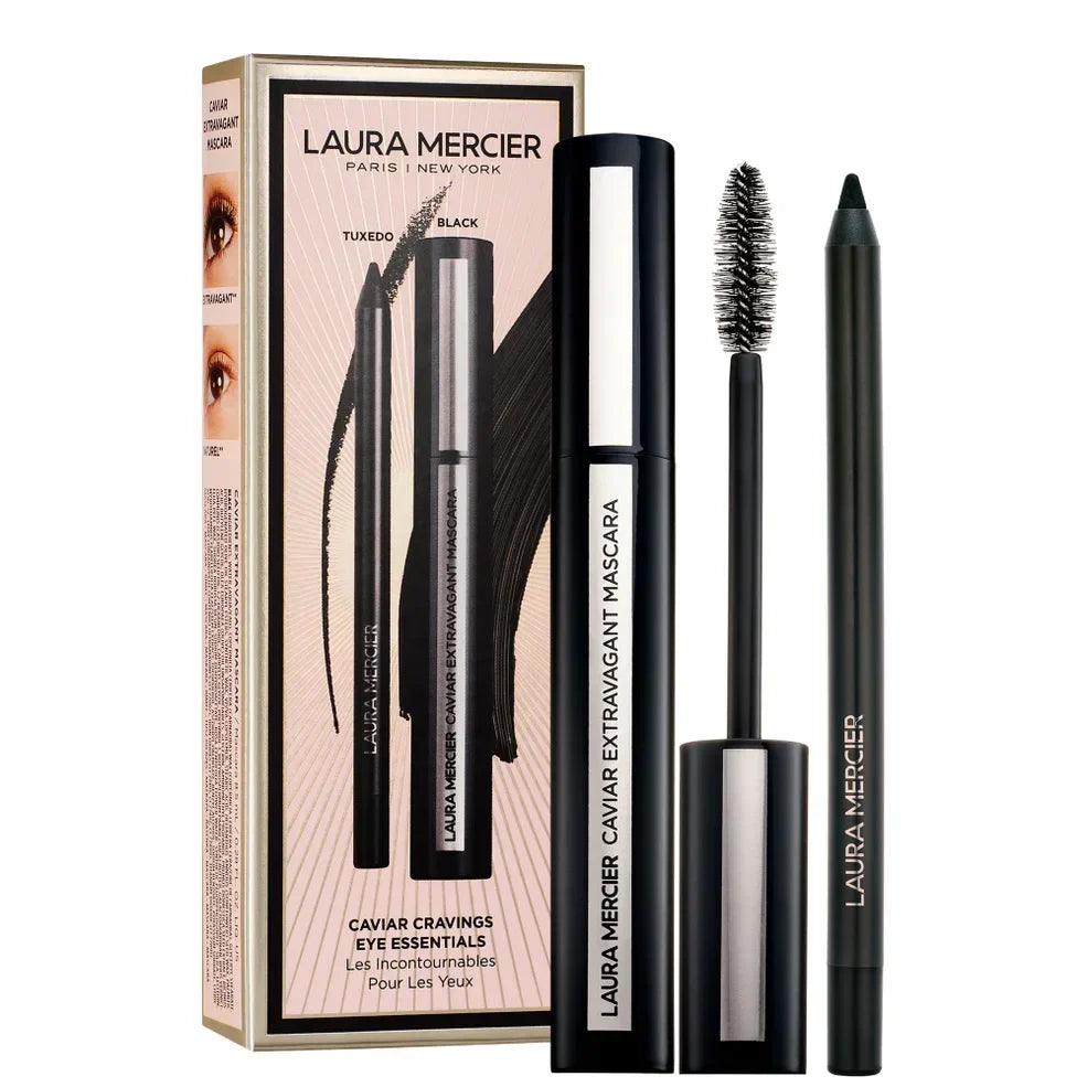 Laura Mercier - Caviar Cravings Eye Essentials - Full Size Mascara, Full Size Eye Liner in Tuxedo -29oz/04oz