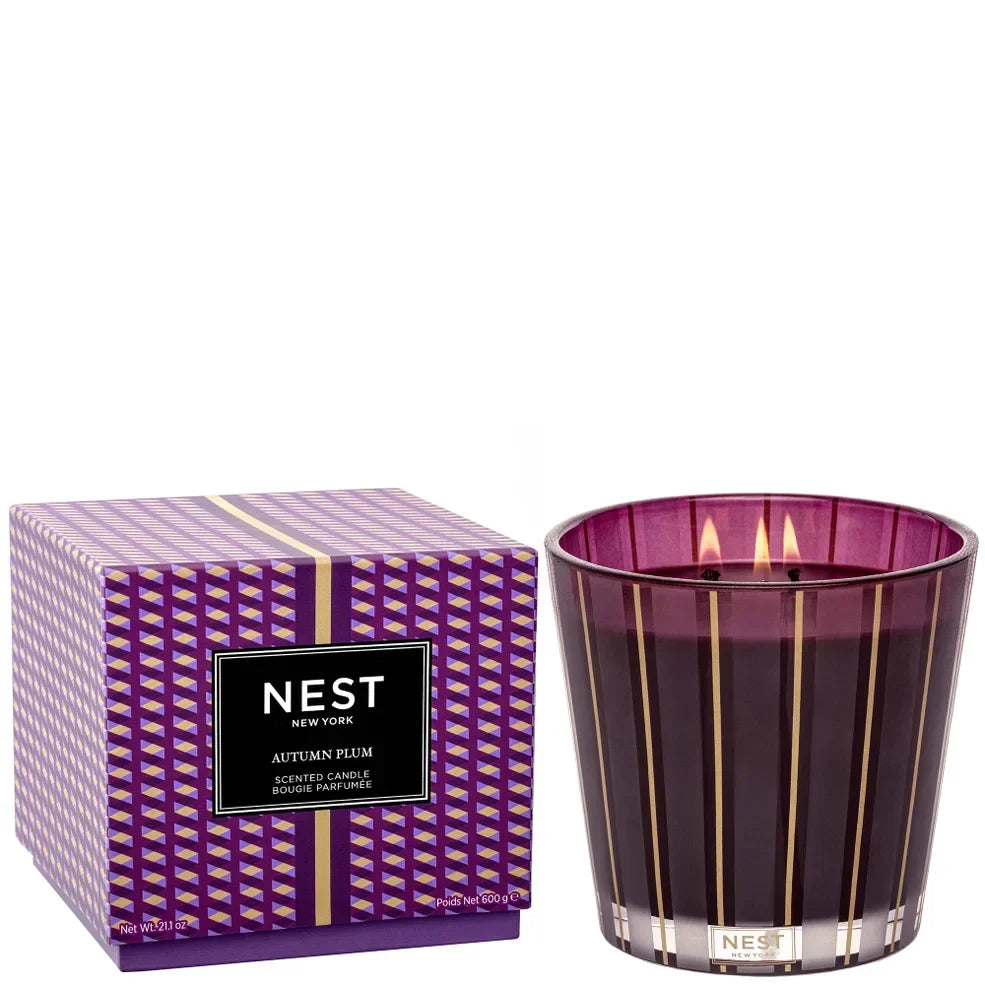 NEST New York Autumn Plum 3 Wick Candle 600g