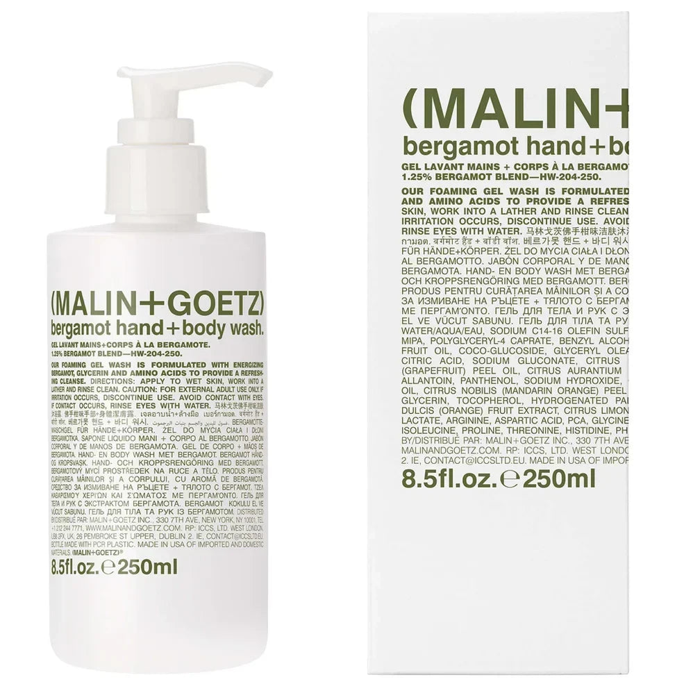 Malin & Goetz Bergamot Hand + Body Wash 250ml
