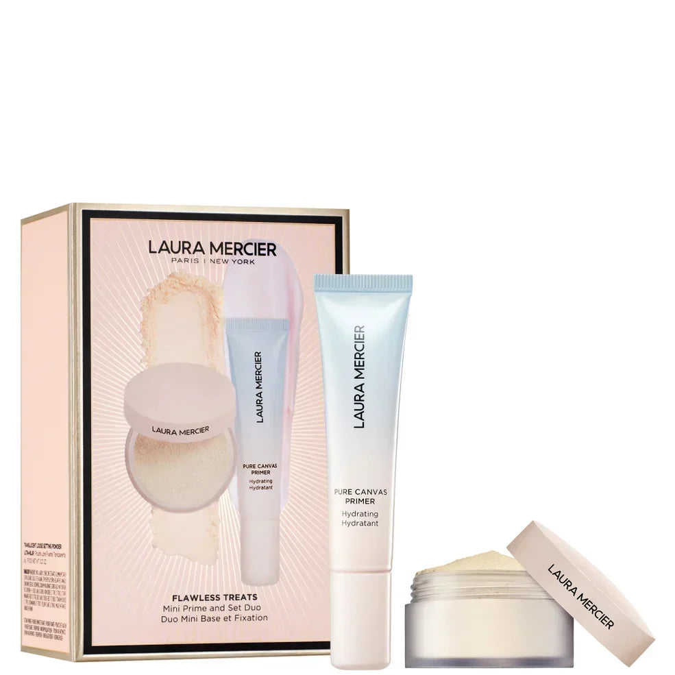 Laura Mercier -Flawless Treats Mini Prime + Set Duo - Mini Hydrating Primer + Mini Ultra Blur in Translucent