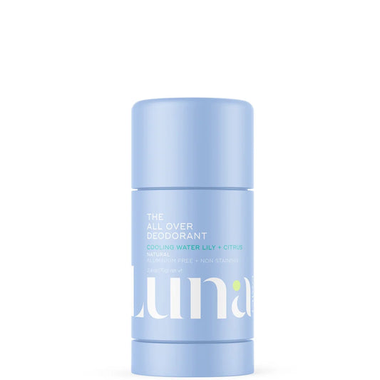 Luna Daily The All Over Deodorant™- Extra-strength, Natural, Non-Staining Body Deodorant Stick- Cooling