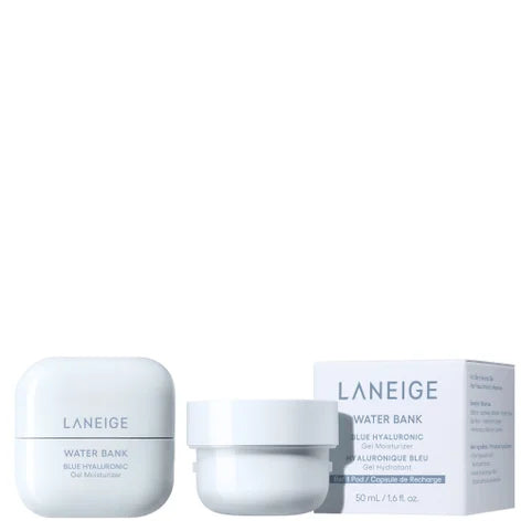 LANEIGE Water Bank Blue Hyaluronic Acid Gel Moisturiser 50ml + Refill 50ml Bundle