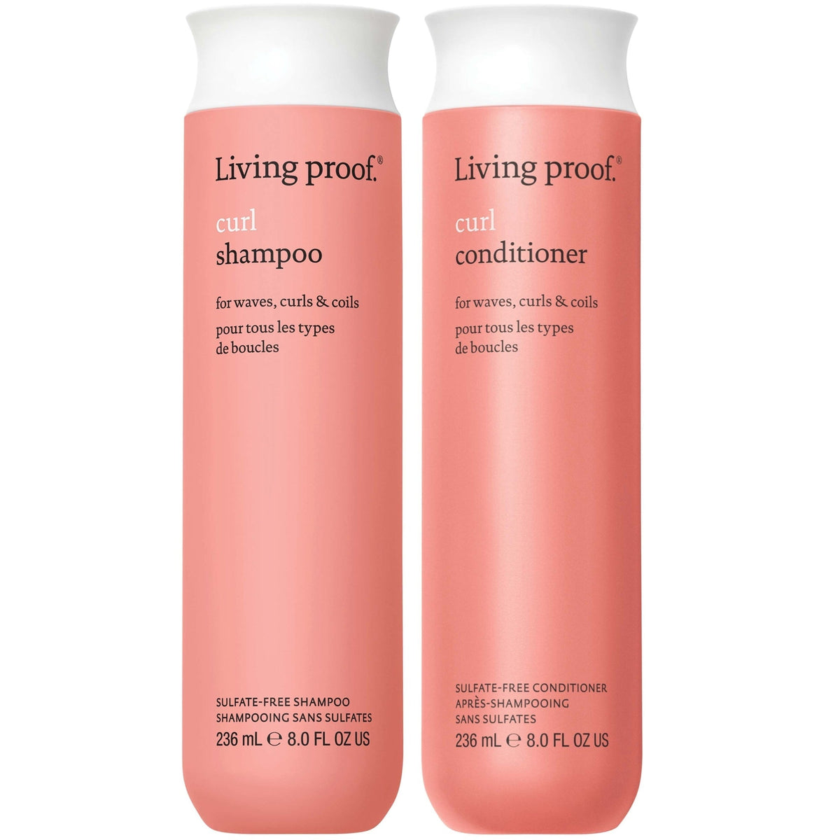 Living Proof Curl Shampoo and Conditioner Bundle for Stronger, Hydrated, Healthier looking curls
