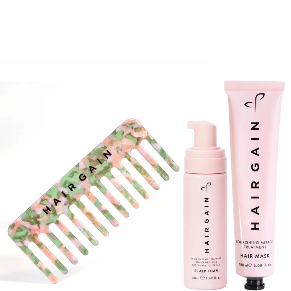 Hair Gain Scalp Foam, Treatment Mask & Comb (Worth 62.00€)