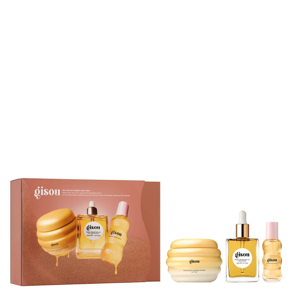 Gisou On-The-Go Honey Hair Trio