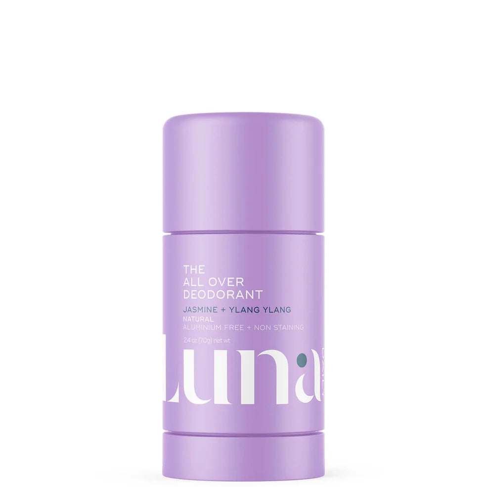 Luna Daily The All Over Deodorant Stick- Extra-Strength, Natural, Non-Staining, Jasmine & Ylang Ylang 70ml