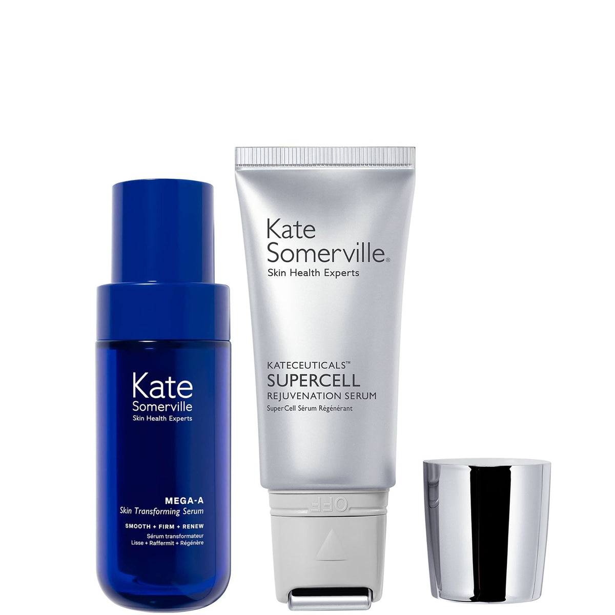 Kate Somerville SuperCell Rejuvenation Serum & Mega-A Skin Transforming Serum Bundle
