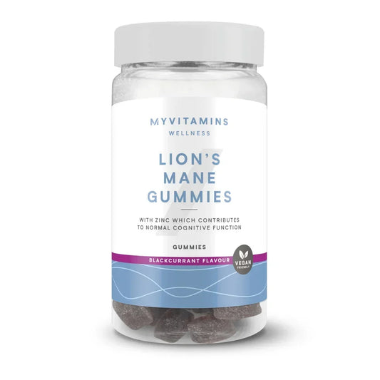 Myvitamins Lion's Mane Gummies, Blackcurrant, 60 Gummies