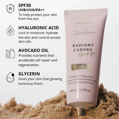 Radiant Canvas Bronze Primer SPF 30 by KASH Beauty