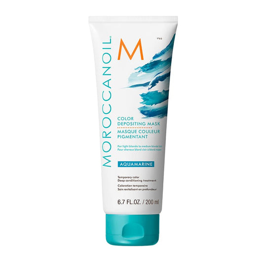 Aquamarine Colour Depositing Mask by Moroccanoil