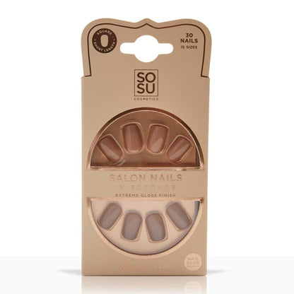 Mocha Latte False Nails