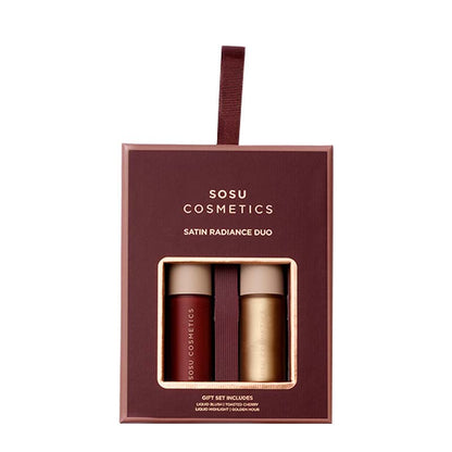Satin Radiance Duo Makeup Gift Set by SOSU Cosmetics