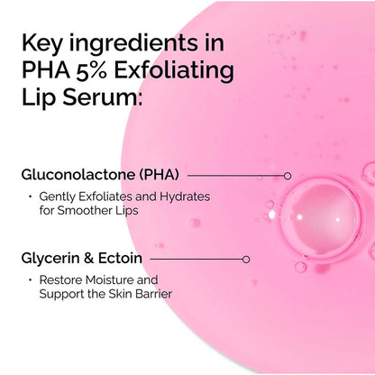 PHA 5% Exfoliating Lip Serum by The Ordinary