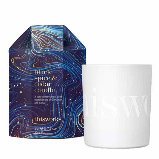 Black Spice & Cedar Candle by This Works